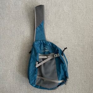L.L. Bean Adults' Stowaway Sling Pack, Gulf Blue